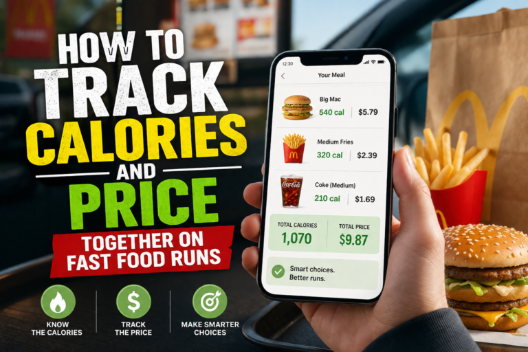 How to Track Calories and Price Together on Fast Food Runs